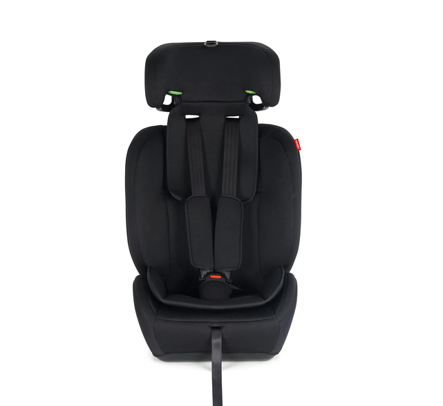 Автокрісло для дітей 76-150 см 9-36 кг автомобільне i-Size R129 з 5-точковими ременями 15 рівнями підголівника штатним кріпленням м’яким вкладишем боковою підтримкою чорне за рухом - зображення 7