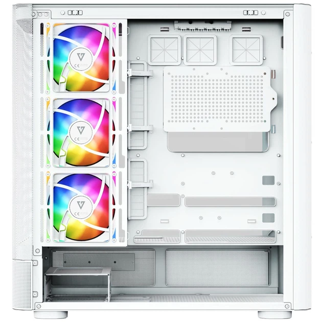 Корпус Modecom VOLCANO AQ500 ARGB MIDI FRONT LCD 6,2”, 4x120mm fans WHITE без БЖ ATX (MC-A-AQ500-4FA-W) - зображення 5