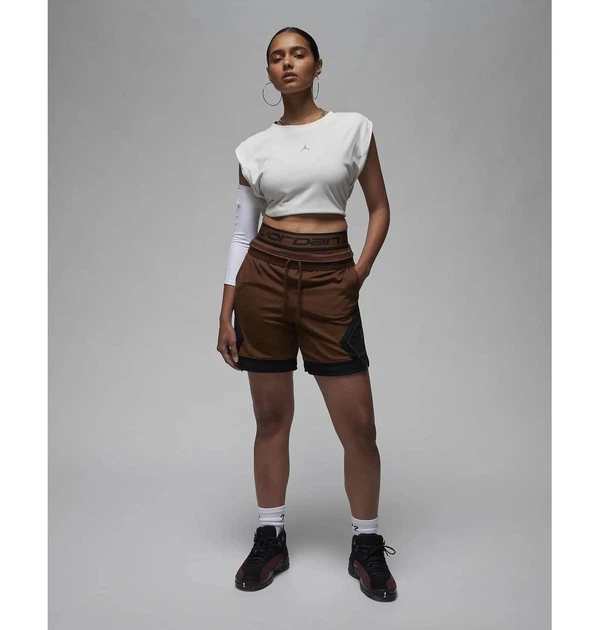 Лосины женские Jordan Sport Wmns 5" Shorts Cacao Wow XS Коричневый FB4623-259 - изображение 6