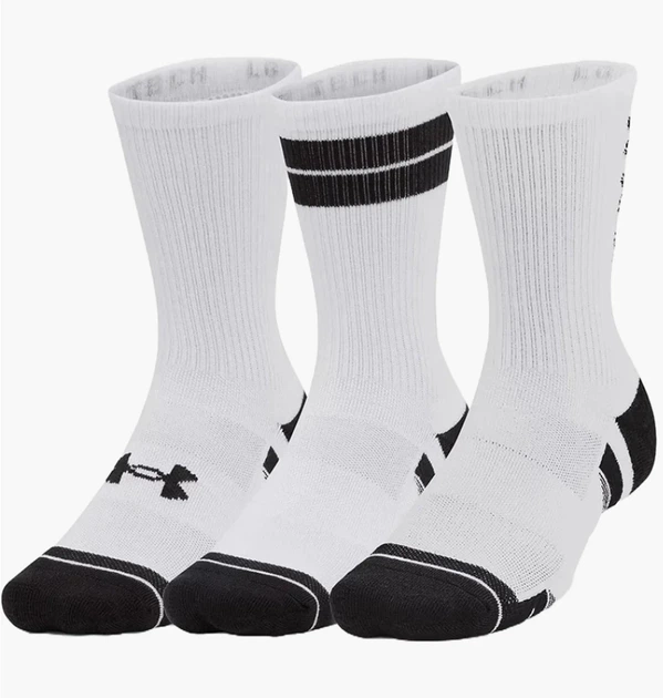 Шкарпетки Under Armour Ua Perf Tech Nov 3Pk Crew MD Білий 1379515-101 - Фото 1 Шкарпетки Under Armour Ua Perf Tech Nov 3Pk Crew MD Білий 1379515-101 - зображення 1