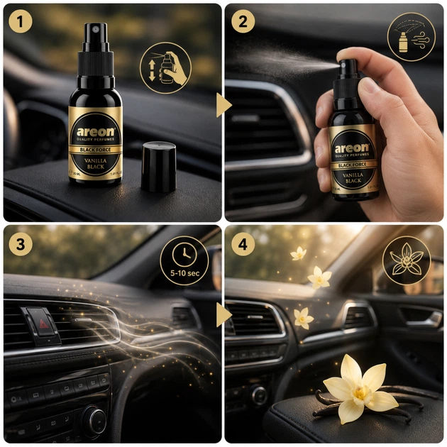 Ароматизатор повітря Perfumy Black Force 30 мл Vanilla Black PBL05 (Концентрат 1:2) - Фото 2 Ароматизатор повітря Perfumy Black Force 30 мл Vanilla Black PBL05 (Концентрат 1:2) - изображение 2