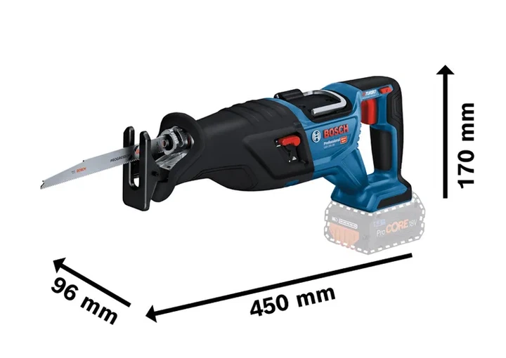 Akumulatorowa piła szablasta Bosch Professional PRO GSA 18V-28 18 V bezszczotkowa 28 mm (06016C0000) - Zdjęcie 2 Akumulatorowa piła szablasta Bosch Professional PRO GSA 18V-28 18 V bezszczotkowa 28 mm (06016C0000) - obraz 2