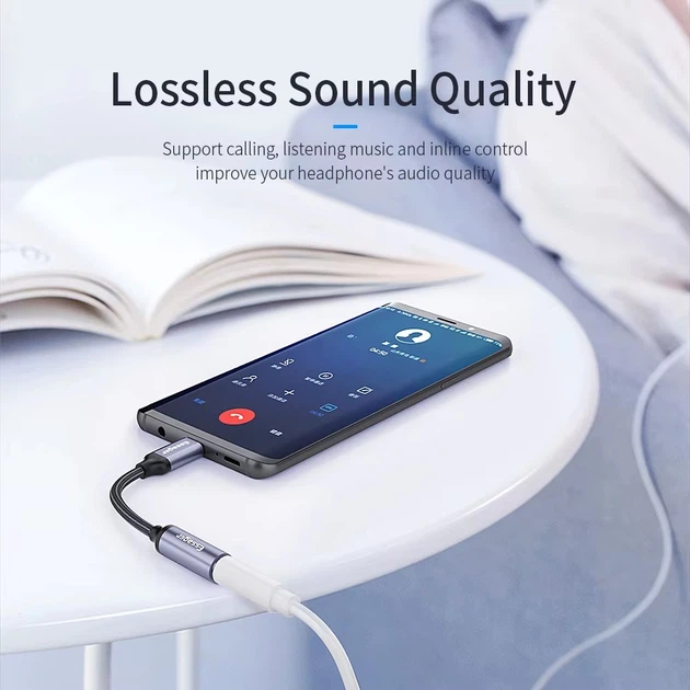 Кабель AUX Mini-jack 3.5 мм до Type-C Essager для iPhone Samsung Xiaomi Huawei Meizu Vivo Oppo Перехідник Аукс на Тайп-С USB-C для навушників 3.5 мм (48708) - Фото 7 Кабель AUX Mini-jack 3.5 мм до Type-C Essager для iPhone Samsung Xiaomi Huawei Meizu Vivo Oppo Перехідник Аукс на Тайп-С USB-C для навушників 3.5 мм (48708) - зображення 7