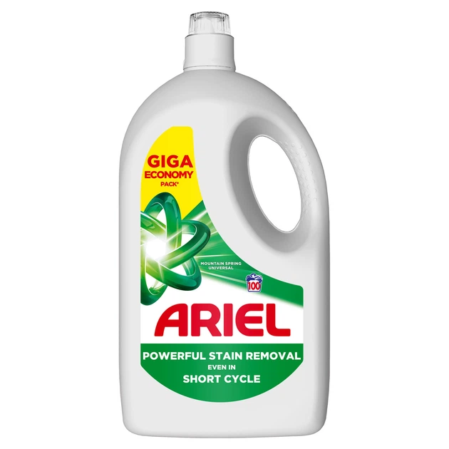 Гель для прання Ariel Гірське джерело 100 циклів прання 4,5 л