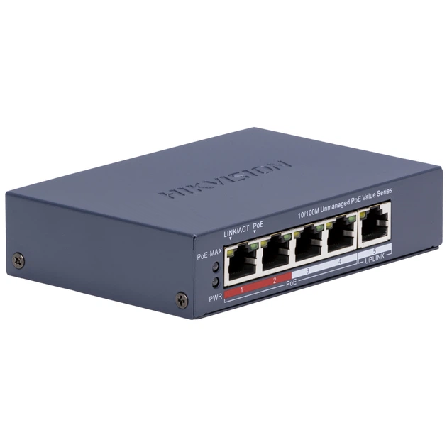 Коммутатор HIKVISION POE 5-портовый, HK-SF006 - изображение 3
