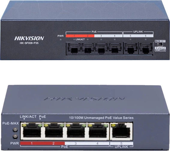 Коммутатор HIKVISION POE 5-портовый, HK-SF006 - изображение 5