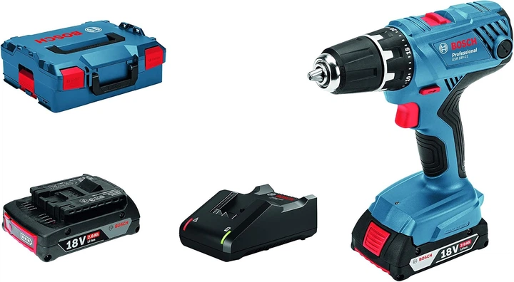 Akumulatorowa wiertarko-wkrętarka Bosch Professional GSR 18V-21 18 V 55 Nm 2x2 Ah z ładowarką i walizką (06019H1008) - Zdjęcie 1 Akumulatorowa wiertarko-wkrętarka Bosch Professional GSR 18V-21 18 V 55 Nm 2x2 Ah z ładowarką i walizką (06019H1008) - obraz 1