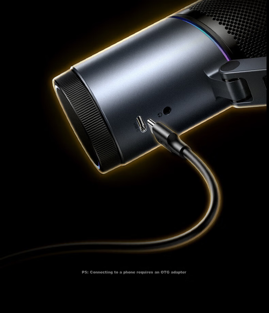 Микрофон USB UGREEN, настольный, для игр, конденсаторный - Фото 13 Микрофон USB UGREEN, настольный, для игр, конденсаторный - изображение 13