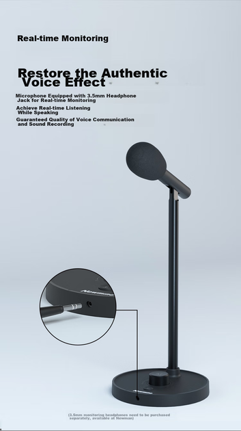 Микрофон Newmine ZM06 беспроводной, конденсаторный, USB, для записи и стримов, черный - Фото 11 Микрофон Newmine ZM06 беспроводной, конденсаторный, USB, для записи и стримов, черный - изображение 11