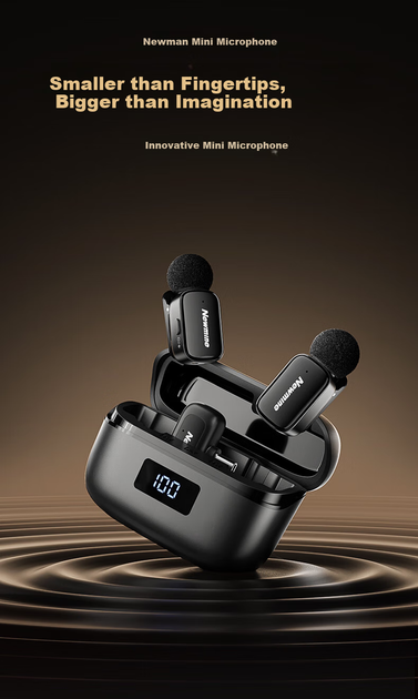 Микрофон петличный Newmine MC225pro беспроводной, двухканальный - изображение 11
