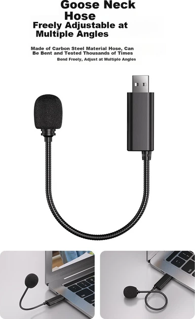 Портативный USB-микрофон Soaiy с переключателем для компьютеров, ноутбуков, игр и онлайн-записей голоса, модель MR12S. - изображение 6
