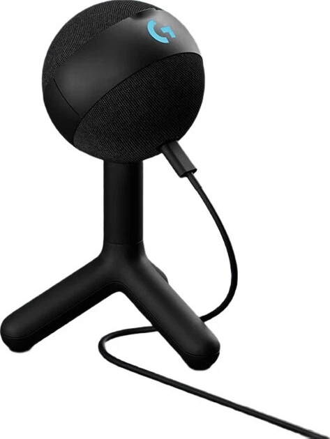 Игровой микрофон Logitech Yeti Orb с USB-подключением, конденсатором, RGB-подсветкой, профессиональный микрофон для караоке, записи, записи, использования на ноутбуке, смартфоне, для игр, интернет-трансляций и выступлений знаменитостей. - изображение 2