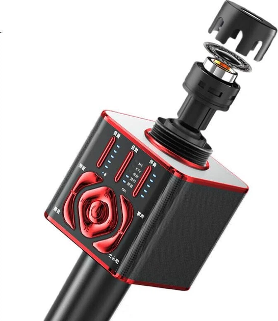 Микрофон-колонка Newmine MC29 Light Version беспроводной, для караоке - изображение 5