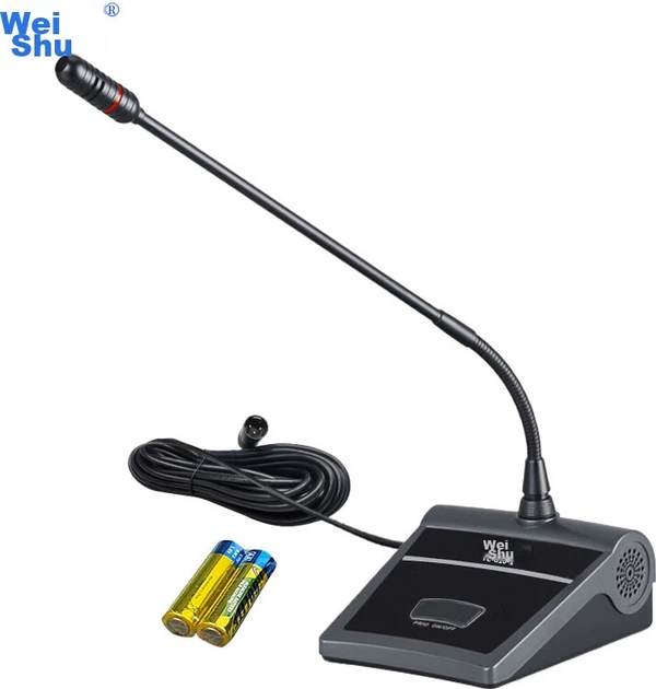 Микрофон конденсаторный Weishu YC610-1 проводной XLR настольный для конференций - Фото 5 Микрофон конденсаторный Weishu YC610-1 проводной XLR настольный для конференций - изображение 5
