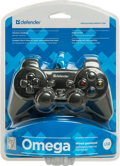Геймпад Defender Omega USB (64247) (6272833) - зображення 3