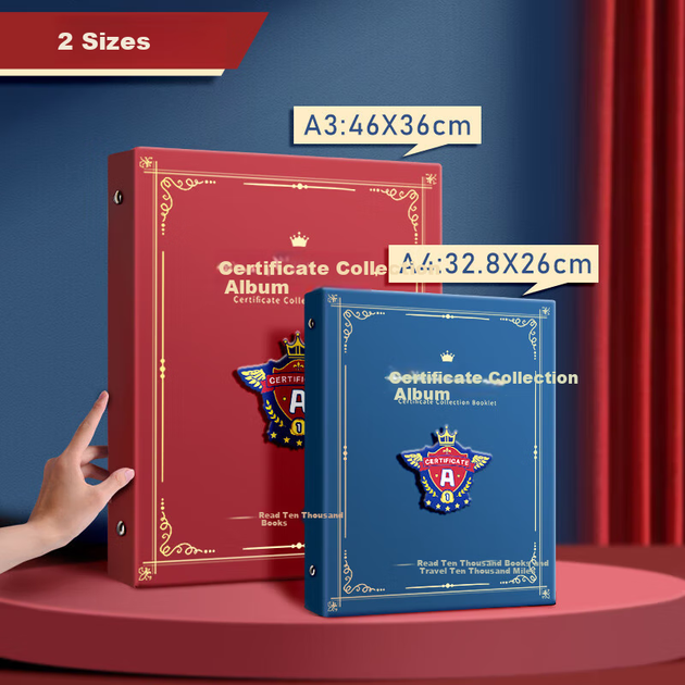 Фотоальбом Shuxing A3 для хлопчиків та дівчаток, почесні сертифікати, органайзер для фотоальбомів A4, папка для файлів учнів початкової школи, дитячий фотоальбом, чохол для зберігання, вітрина для робіт, настінний - изображение 7