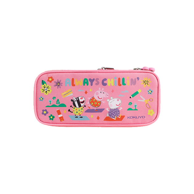 Розширюваний пенал KOKUYO Peppa Pig Collaboration Series, містка сумка для зберігання канцелярських товарів, рожевий, 1 шт., WSG-PC7M122 - Фото 4 Розширюваний пенал KOKUYO Peppa Pig Collaboration Series, містка сумка для зберігання канцелярських товарів, рожевий, 1 шт., WSG-PC7M122 - изображение 4