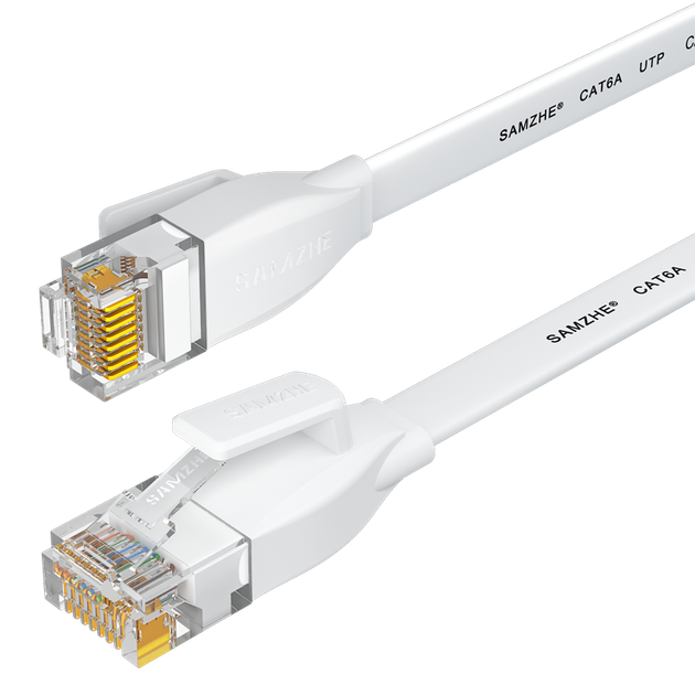 Патч-корд SAMZHE Cat 6 плоский мідний 1 Гбіт/с 15 м Білий (BBP615) - Фото 4 Патч-корд SAMZHE Cat 6 плоский мідний 1 Гбіт/с 15 м Білий (BBP615) - зображення 4