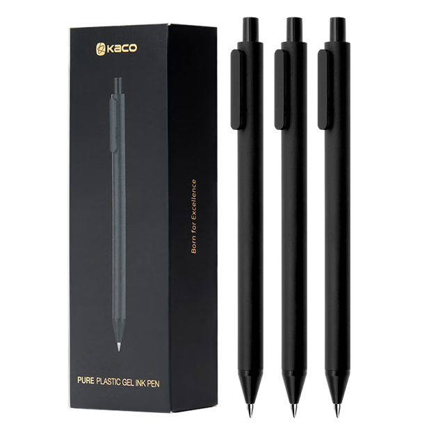 Набор из 10 ручек KACO Stationery Shuyuan, черная гелевая ручка 0,5 мм, выдвижная ручка для деловой переписки, ручка с угольным наконечником, ручка для студенческих экзаменов, офисная шариковая ручка, версия для интенсивного использования. - Фото 4 Набор из 10 ручек KACO Stationery Shuyuan, черная гелевая ручка 0,5 мм, выдвижная ручка для деловой переписки, ручка с угольным наконечником, ручка для студенческих экзаменов, офисная шариковая ручка, версия для интенсивного использования. - изображение 4