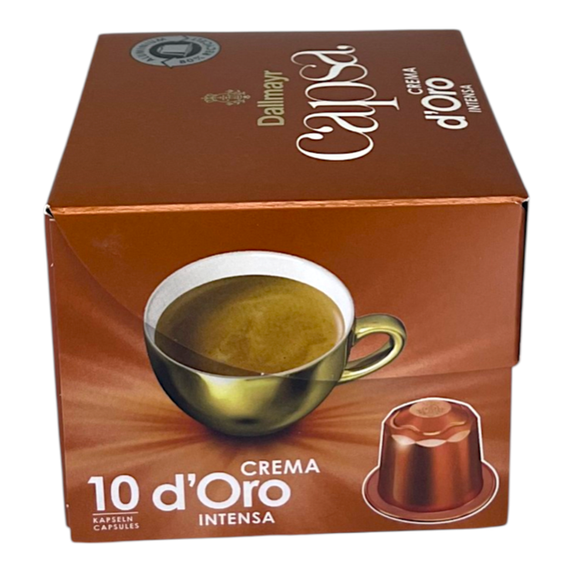 Кава в капсулах Dallmayr Crema d'Oro Intensa 10 шт, 56 г - Фото 3 Кава в капсулах Dallmayr Crema d'Oro Intensa 10 шт, 56 г - зображення 3