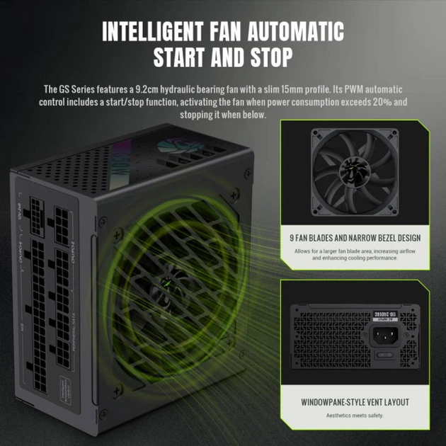 Блок живлення GameMax 650W GS 650G V25 - зображення 9
