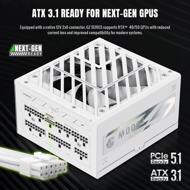 Блок живлення GameMax GZ 1000G WH (1000 Вт) - изображение 11