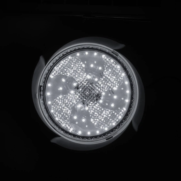 Светильник потолочный на солнечной батарее 60 Вт 60 LED круглый автономный свет для навеса беседки веранды и кемпинга с пультом таймером и режимом AUTO Белый - изображение 2
