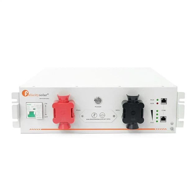 Аккумулятор FelicityESS LiFePO4 FLA48100UG1 51.2V 5.12kWh. BMS 100А, до 32 parallel, CAN/RS485, IP21.575x483x133мм. 43 кг. - изображение 3