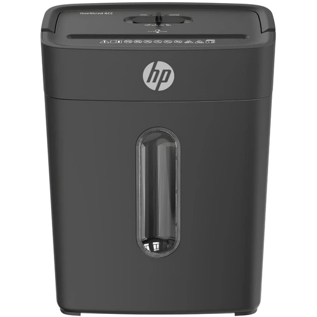 Знищувач документів HP OneShred 6CC, A4, 80g х 6 листів, 5*14, 14 л., P-4 (2800) - Фото 1 Знищувач документів HP OneShred 6CC, A4, 80g х 6 листів, 5*14, 14 л., P-4 (2800) - зображення 1