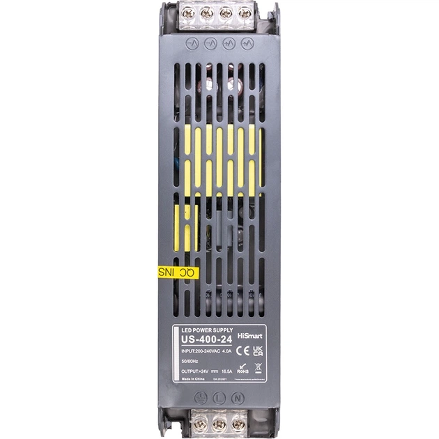 Блок питания HiSmart 24V, 16.5A, 400W - Фото 1 Блок питания HiSmart 24V, 16.5A, 400W - изображение 1