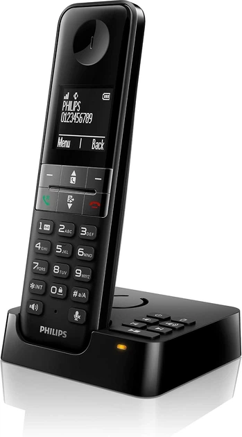 Беспроводной телефон PHILIPS D4751B черный DECT с цифровым автоответчиком и Caller ID трубка и базовая станция - Уценка - Фото 1 Беспроводной телефон PHILIPS D4751B черный DECT с цифровым автоответчиком и Caller ID трубка и базовая станция - Уценка - изображение 1