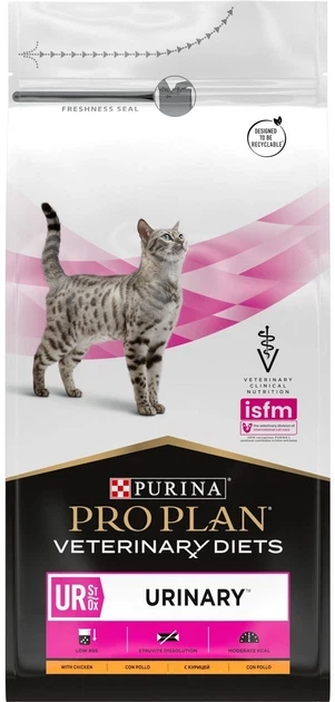 Сухий корм для кішок Purina Pro Plan Veterinary Diets UR URINARY сечокам'янні хвороби 5 кг - Фото 1 Сухий корм для кішок Purina Pro Plan Veterinary Diets UR URINARY сечокам'янні хвороби 5 кг - изображение 1