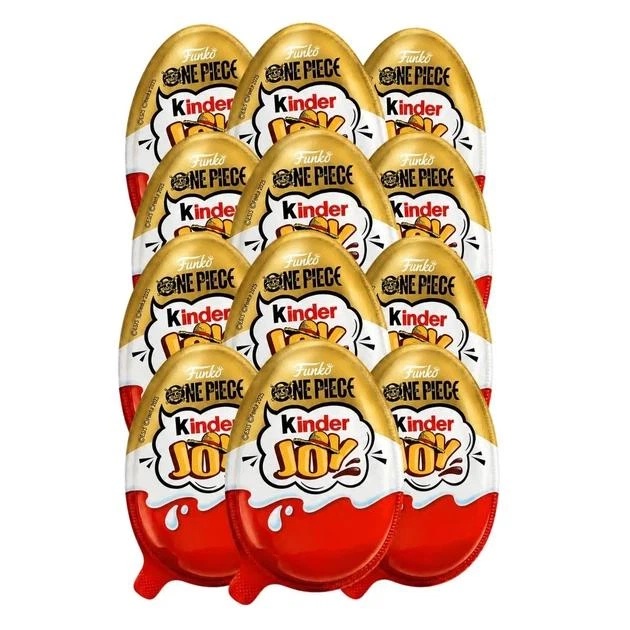 Набір шоколадних яєць Kinder Joy Кіндер Джой One Piece Funko Netflix Ван Піс 20 г x 12 шт - яйця-сюрпризи з іграшками (54184) - Фото 1 Набір шоколадних яєць Kinder Joy Кіндер Джой One Piece Funko Netflix Ван Піс 20 г x 12 шт - яйця-сюрпризи з іграшками (54184) - зображення 1