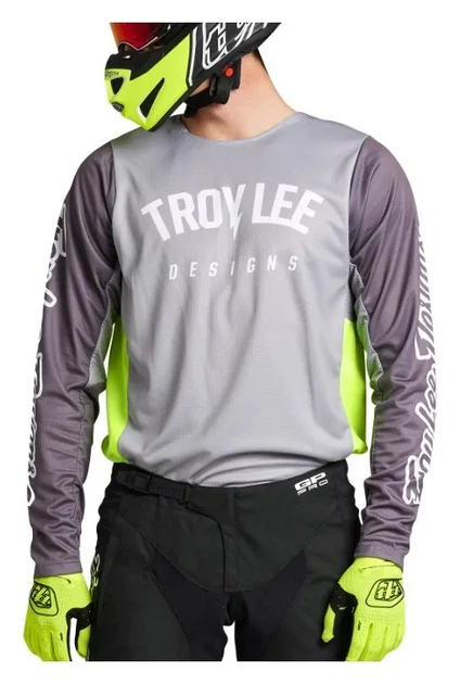 Мото джерсі TLD GP PRO JERSEY BOLTZ [SILVER/GLO GREEN] XXL (OBOD_377136066) - изображение 2
