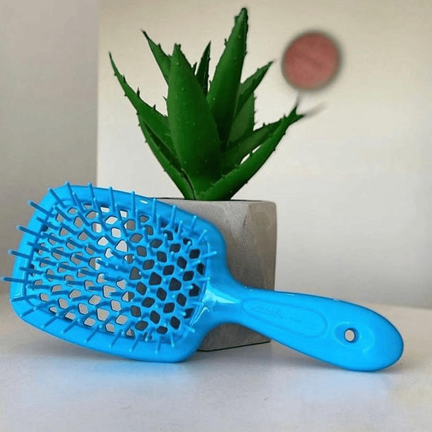 Щетка для волос Janeke Superbrush, синяя 82SP226 BFL - Фото 2 Щетка для волос Janeke Superbrush, синяя 82SP226 BFL - изображение 2