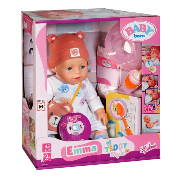 Лялька BABY BORN – ЕММА-ТЕДДІ (43 cm, з аксесуарами) - изображение 9