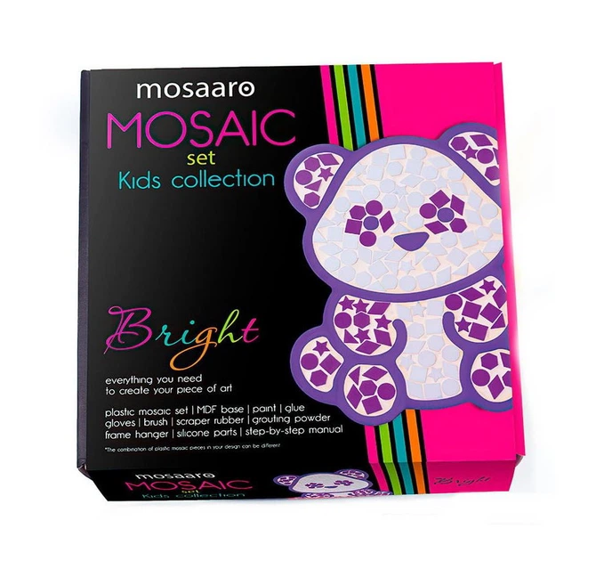 Набір для творчості "Mosaaro" , "Панда", з пластиковою мозаїкою, в коробці Vladi Toys MA 7012 - Фото 1 Набір для творчості "Mosaaro" , "Панда", з пластиковою мозаїкою, в коробці Vladi Toys MA 7012 - изображение 1