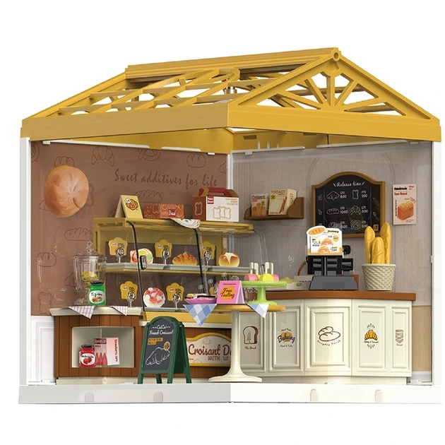 Конструктор-румбокс MINI HOUSE серії "Інтер'єр" – ПЕКАРНЯ (світло) - Фото 4 Конструктор-румбокс MINI HOUSE серії "Інтер'єр" – ПЕКАРНЯ (світло) - зображення 4