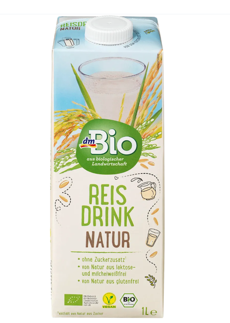 Рисовий напій Natur dmBio, 1л - Фото 1 Рисовий напій Natur dmBio, 1л - изображение 1