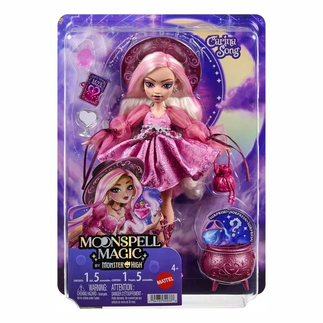 Лялька Monster High Moonspell Magic Чаклунка кохання Каріна (JNM26) - Фото 2 Лялька Monster High Moonspell Magic Чаклунка кохання Каріна (JNM26) - зображення 2