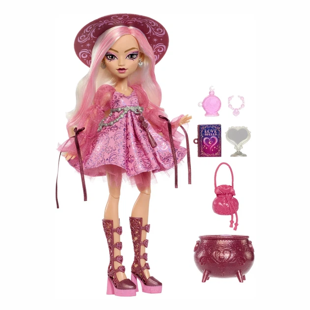 Лялька Monster High Moonspell Magic Чаклунка кохання Каріна (JNM26) - Фото 3 Лялька Monster High Moonspell Magic Чаклунка кохання Каріна (JNM26) - зображення 3