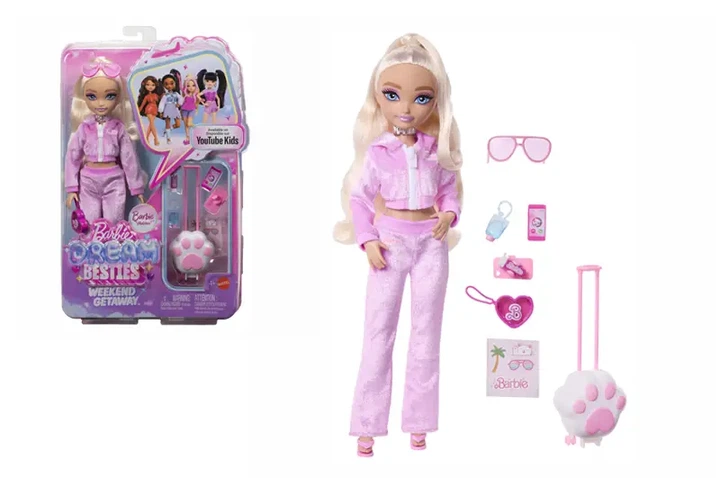 Лялька Barbie Малібу “Dream Besties” серії “Вікенд-подорож” - Фото 1 Лялька Barbie Малібу “Dream Besties” серії “Вікенд-подорож” - изображение 1