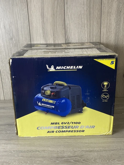 Компрессор безмасляный MICHELIN MBL6 6 л, 8 бар, 1.5 л.с., 160 л/мин, 230 В - изображение 10