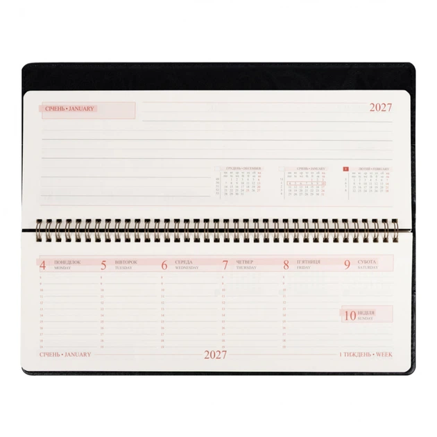 Планинг настольный датированный 2027 Leo Planner Status 252764 34х13 см 128 листов черный - Фото 10 Планинг настольный датированный 2027 Leo Planner Status 252764 34х13 см 128 листов черный - изображение 10