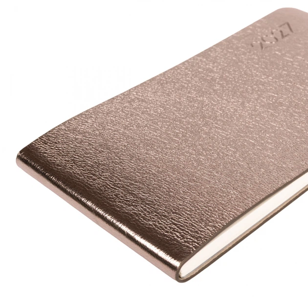Деловая записная книжка-еженедельник мягкая датированная 2027 Leo Planner Glory 252740 128 листов 10х17 см темно-серый металик - Фото 3 Деловая записная книжка-еженедельник мягкая датированная 2027 Leo Planner Glory 252740 128 листов 10х17 см темно-серый металик - изображение 3