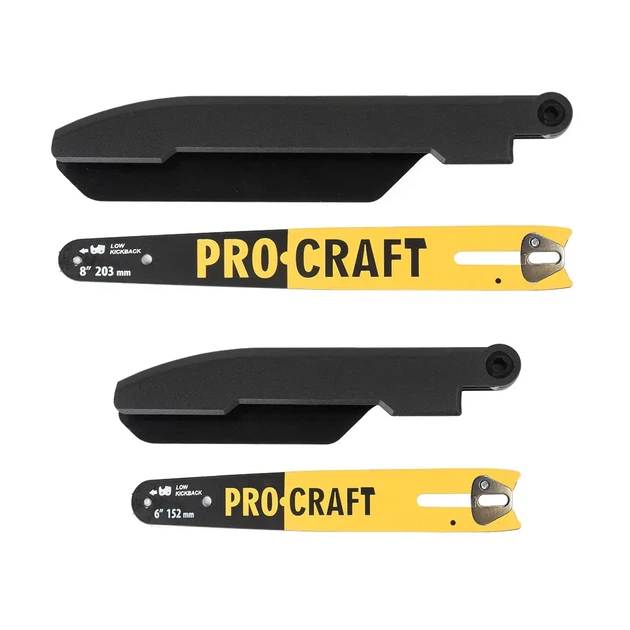 Аккумуляторная цепная пила Procraft PKA-32Li 20 В бесщеточная мини пила шины 6 и 8 дюймов 152 203 мм скорость цепи 7 м с 4700 об мин с 1 АКБ 4 А·ч 2 шинами 2 цепями кейсом кобурой автоматической смазкой - изображение 6