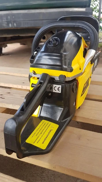 Бензопила DEWALT DC 52 бензиновая 4,5 кВт цепная пила 6,2 л с шина 45 см мотопила 52 см3 двухтактная 11000 об мин цепь 0,325 скорость 15 м с для дров древесины сада обрезки деревьев - изображение 6