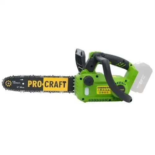 Аккумуляторная цепная пила Procraft PKA42Li 20 В бесщеточная электропила шина 12 дюймов 304 мм скорость цепи 9,3 м с 4900 об мин мини пила с автоматической смазкой тормозом бесключевым натяжением для древесины сада без АКБ зарядного устройства - изображение 11