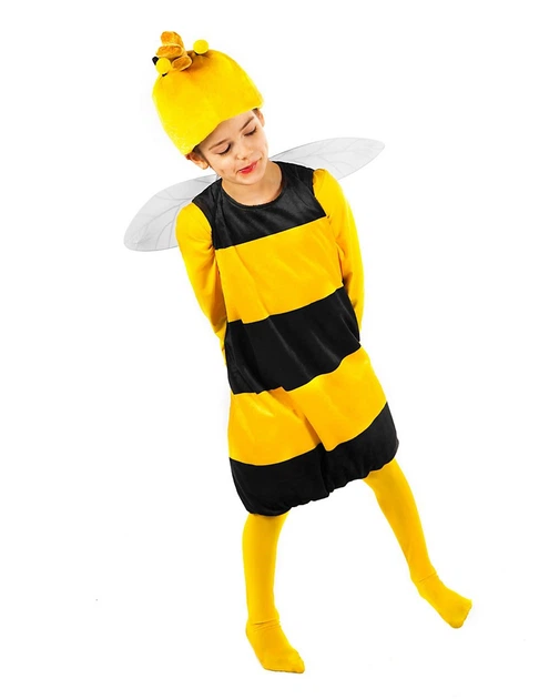 Дитячий карнавальний костюм бджоли Maya the Bee чорно-жовтий, розмір 3–4 років - Фото 1 Дитячий карнавальний костюм бджоли Maya the Bee чорно-жовтий, розмір 3–4 років - зображення 1