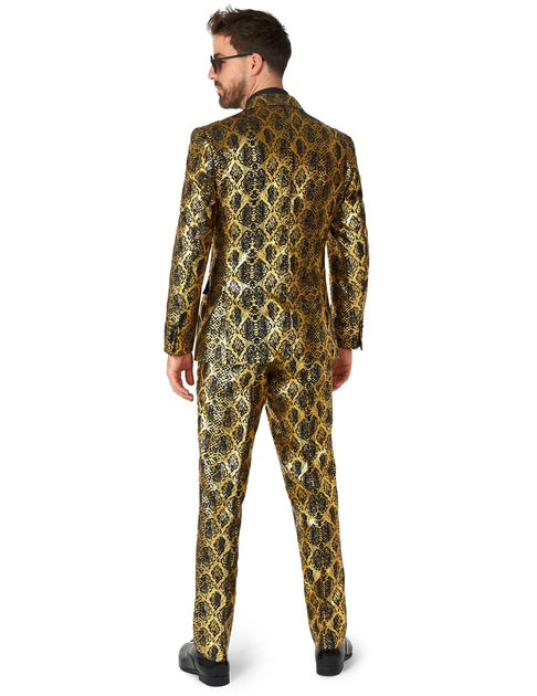 Карнавальный костюм змеи мужской Opposuits чёрно-золотой, размер XL (EU 56-58) - изображение 2